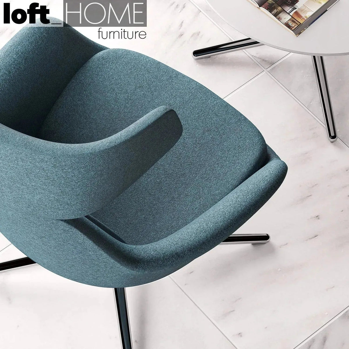 Modern fabric and leather 1 seater sofa alger material variants.