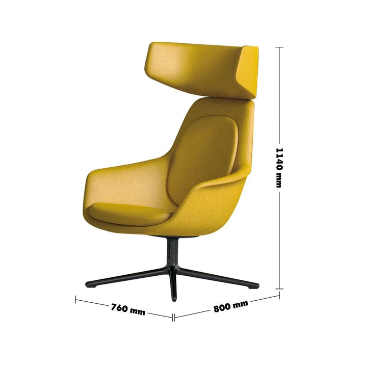 Modern Fabric And Leather 1 Seater Sofa ALGER