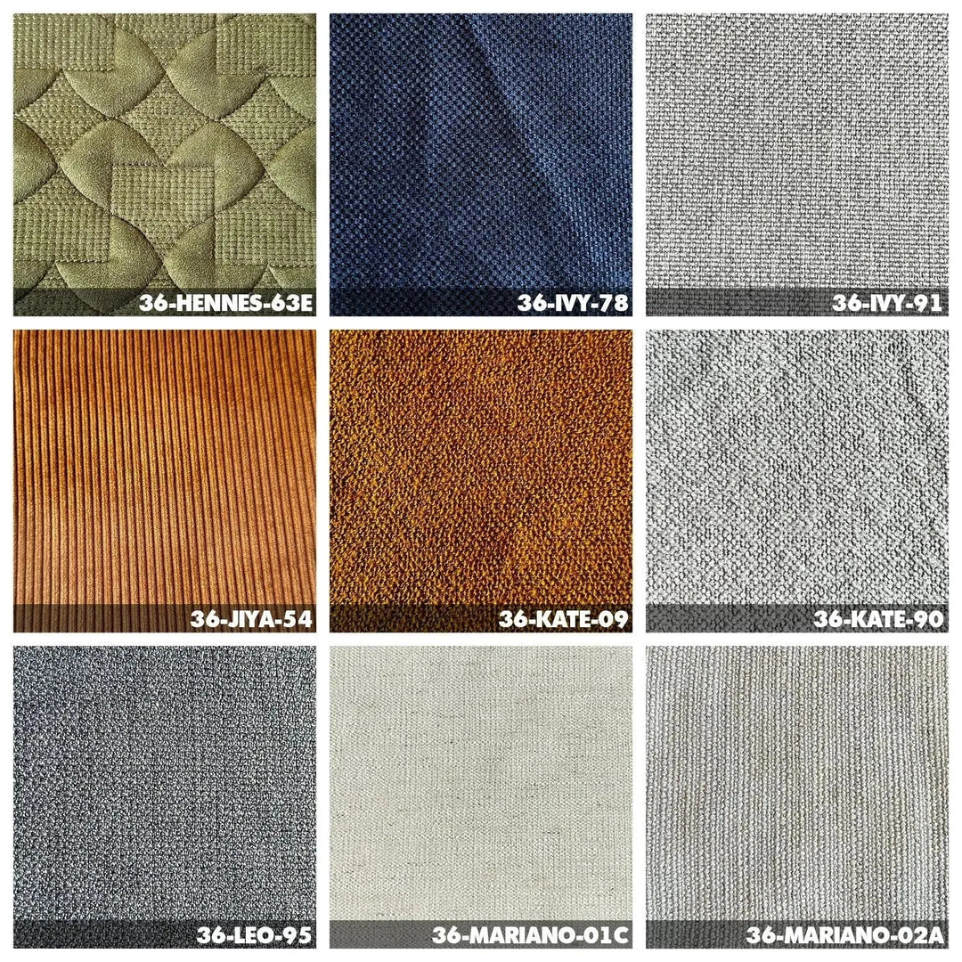 Bauhaus fabric bean bag sofa charles material variants.