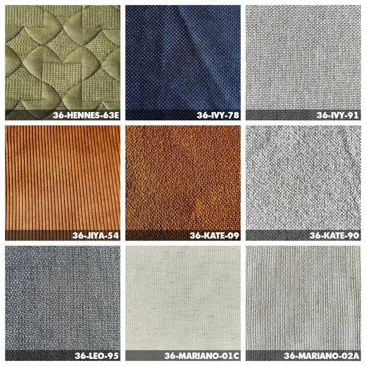 Bauhaus fabric bean bag sofa charles material variants.
