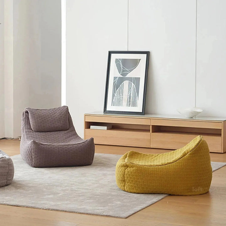 Bauhaus fabric bean bag sofa charles in details.