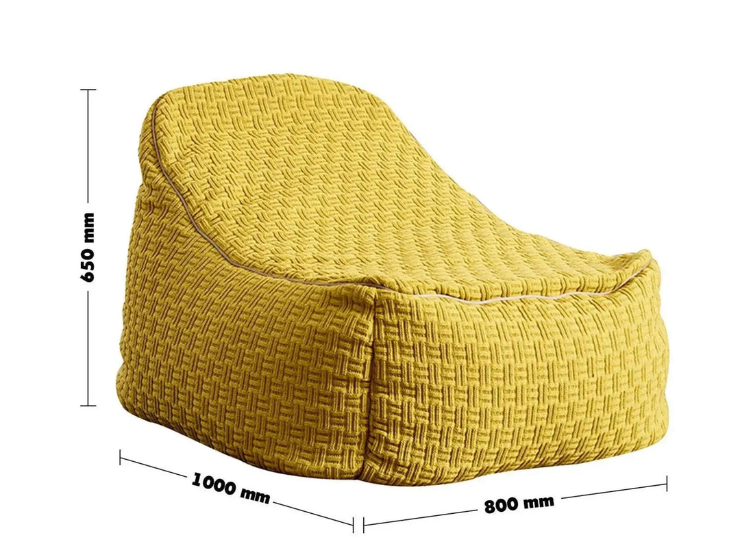 Bauhaus fabric bean bag sofa charles size charts.