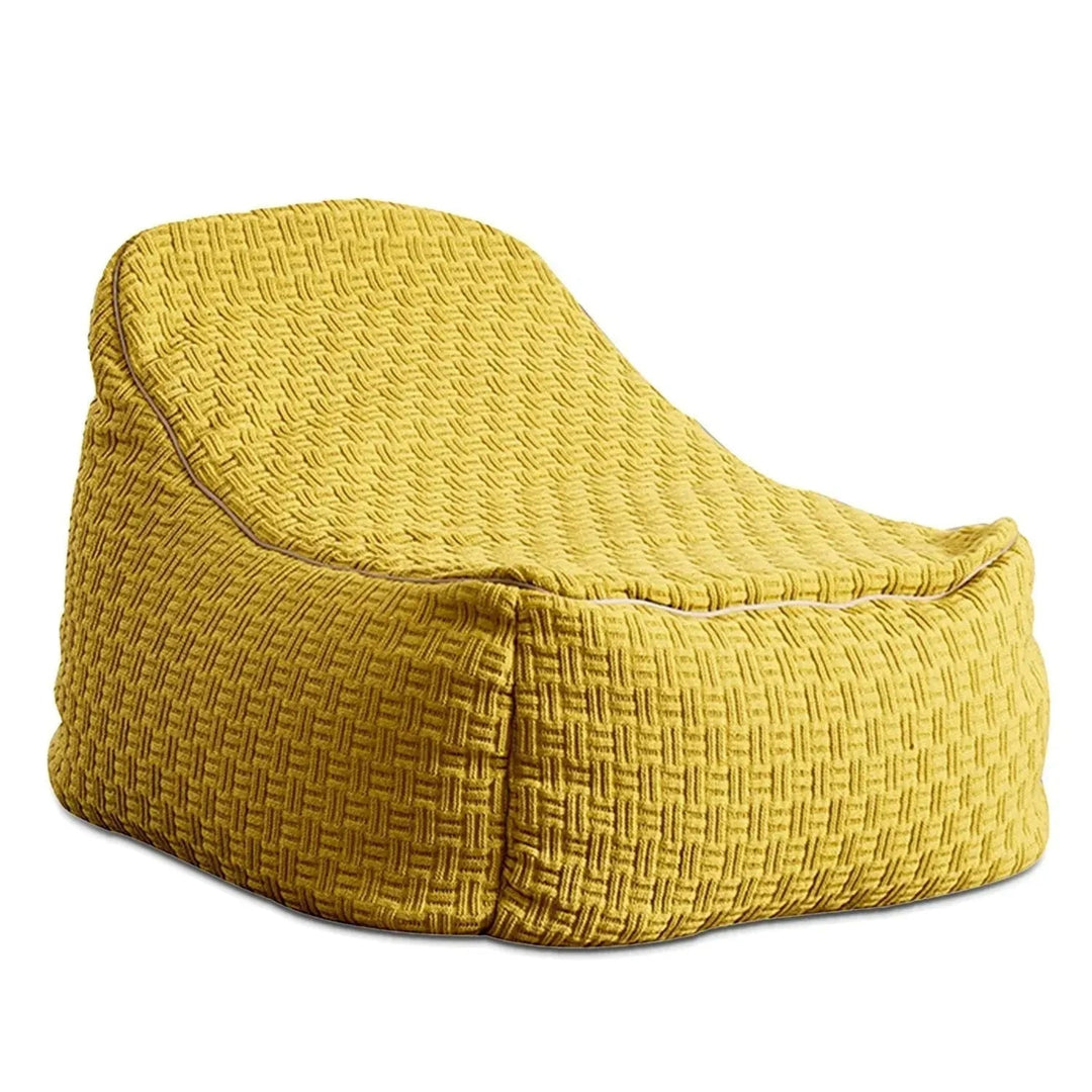 Bauhaus fabric bean bag sofa charles in white background.