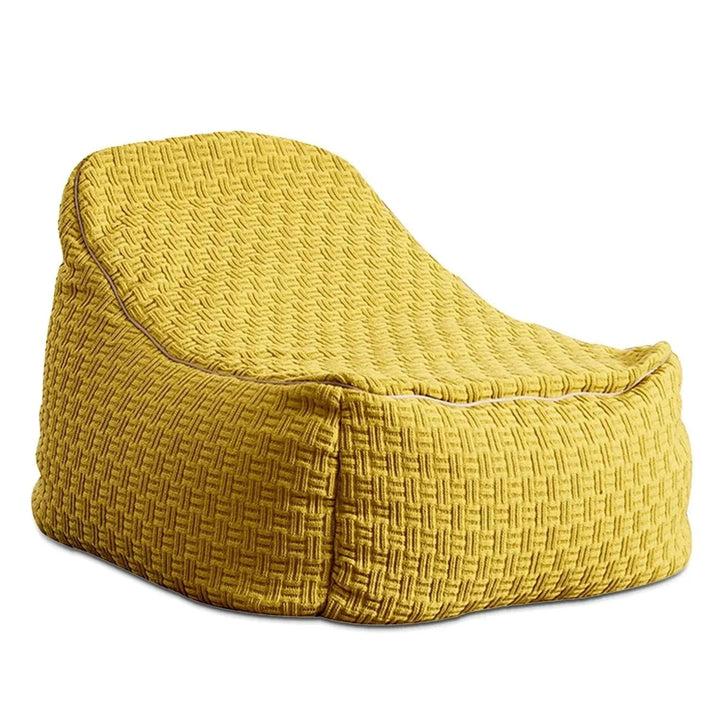 Bauhaus fabric bean bag sofa charles in white background.