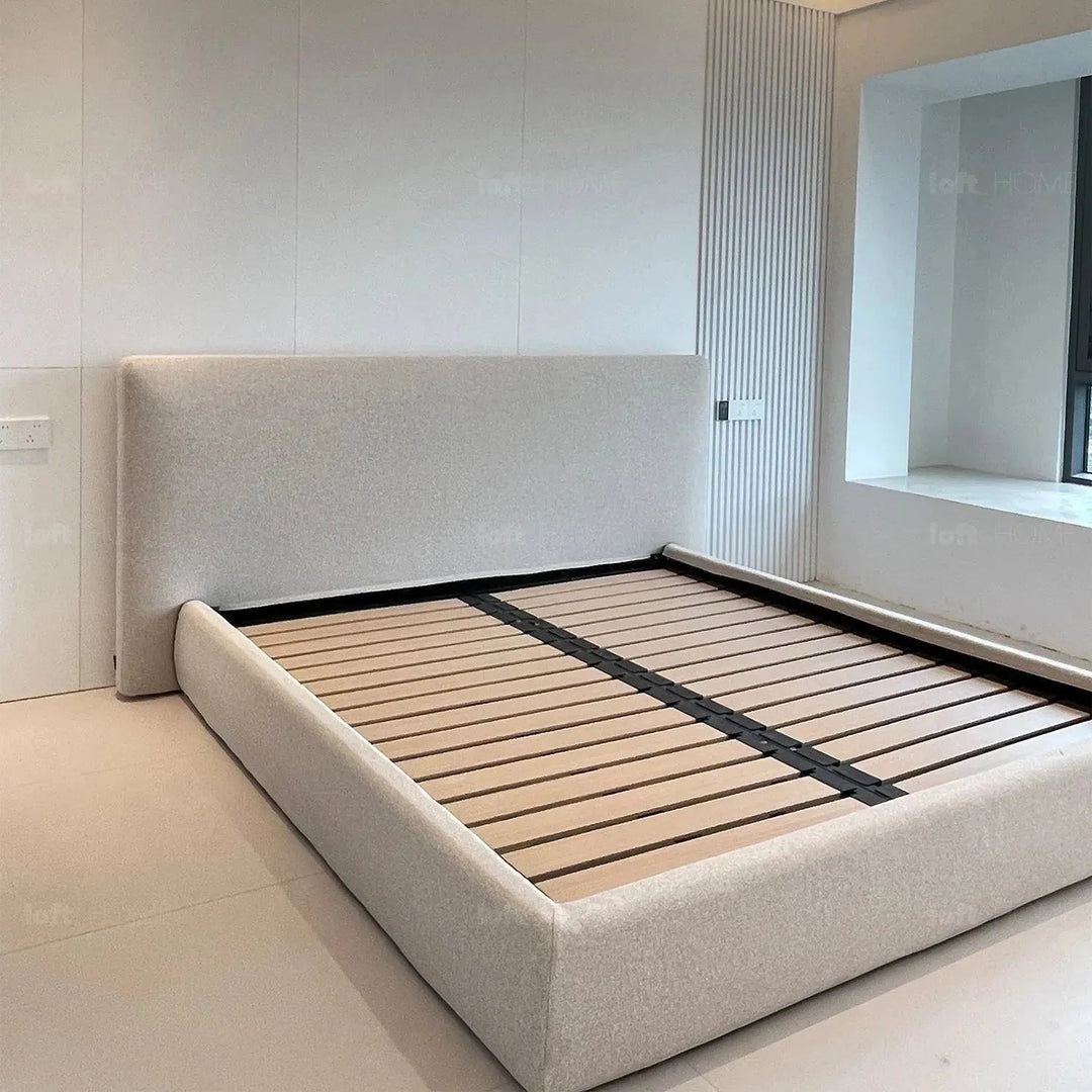 Minimalist fabric bed charles detail 5.