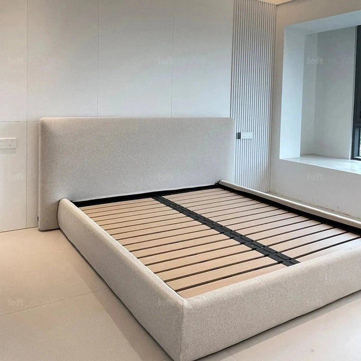 Minimalist fabric bed charles detail 5.