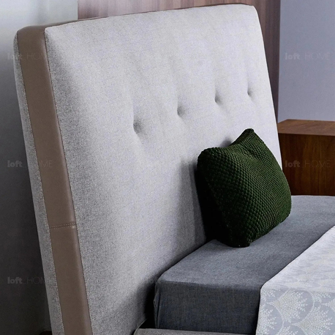 Minimalist fabric bed charles detail 4.