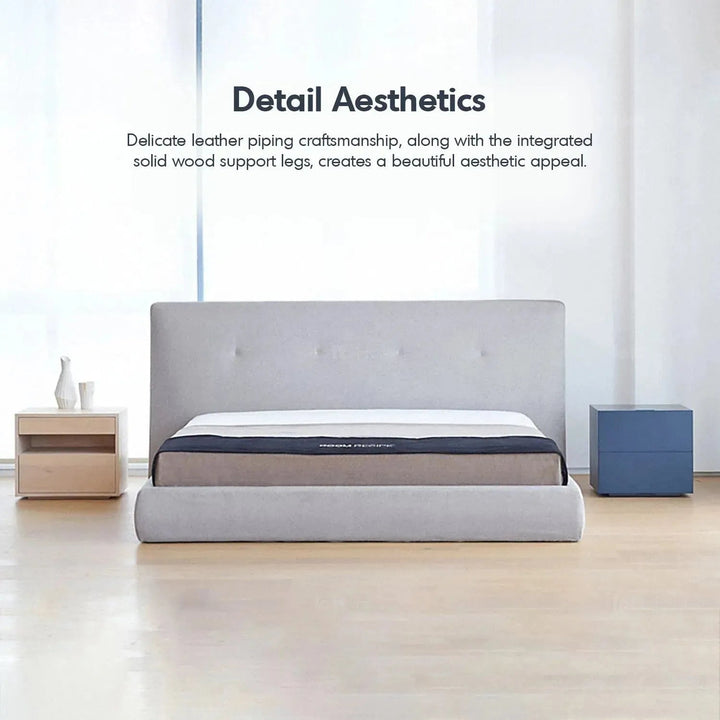 Minimalist Fabric Bed CHARLES