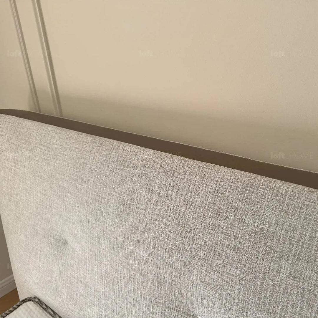 Minimalist fabric bed charles detail 7.