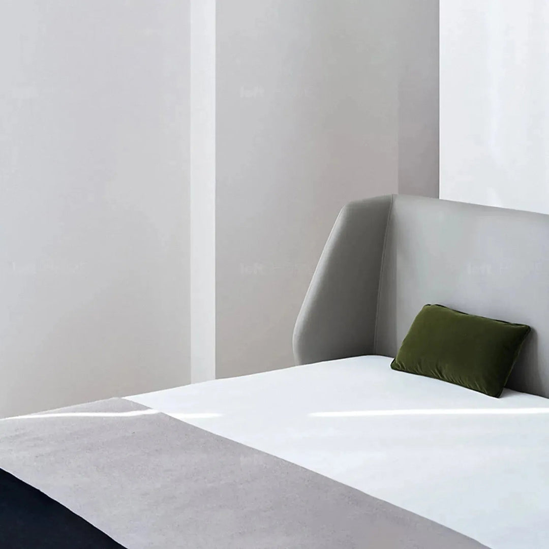 Minimalist fabric bed cygnus conceptual design.