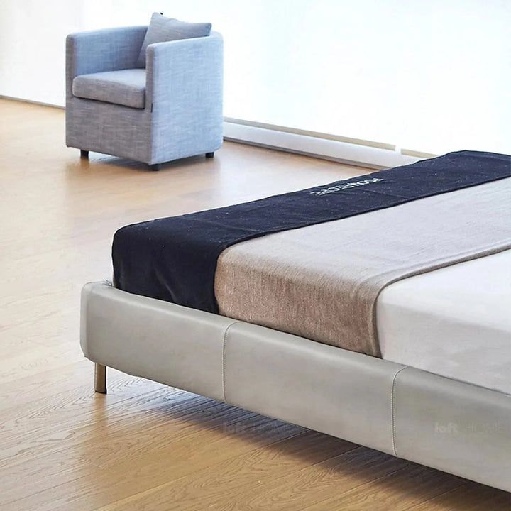 Minimalist fabric bed cygnus environmental situation.