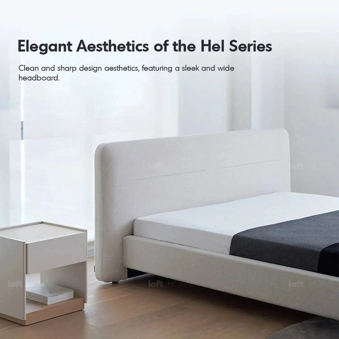 Minimalist Fabric Bed HEL