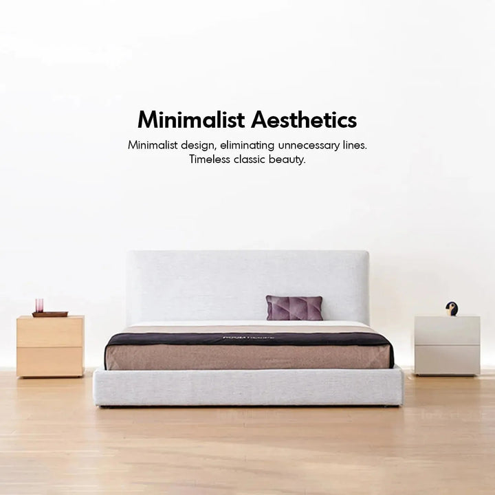 Minimalist Fabric Bed LINES