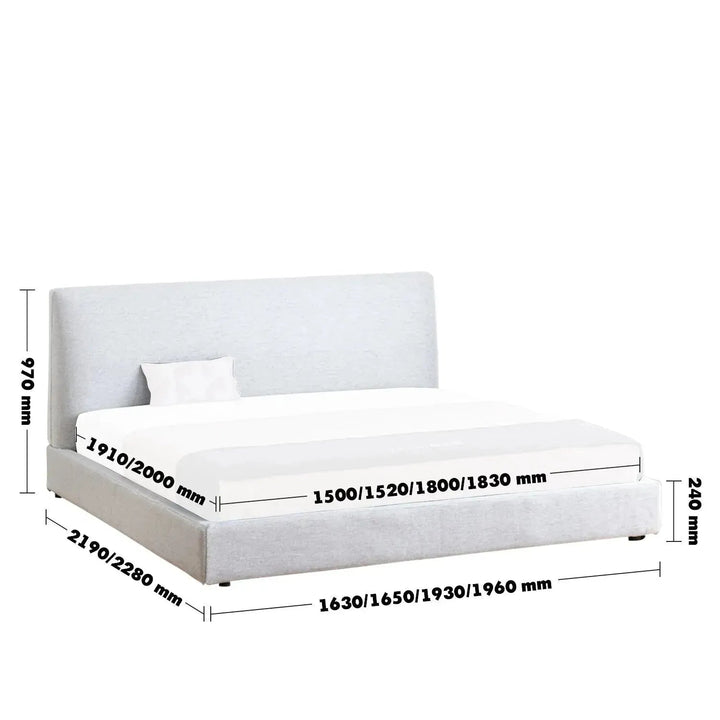 Minimalist Fabric Bed LINES