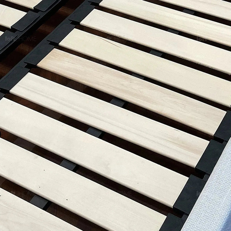 Minimalist fabric bed muuo environmental situation.