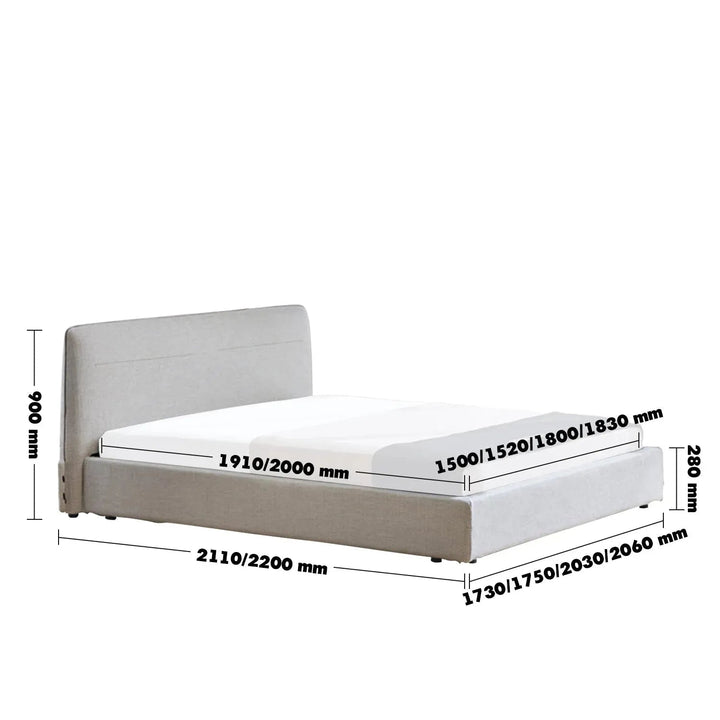 Minimalist Fabric Bed MUUO