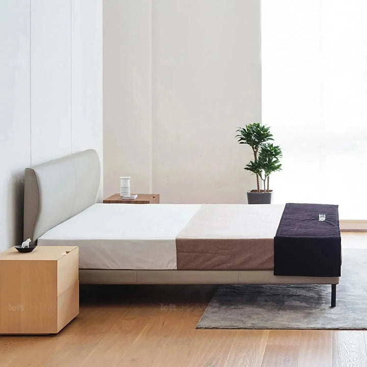 Minimalist fabric bed nor environmental situation.