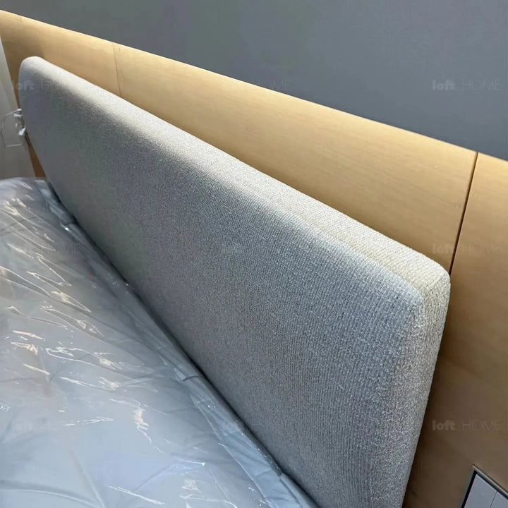 Minimalist fabric bed nor detail 6.