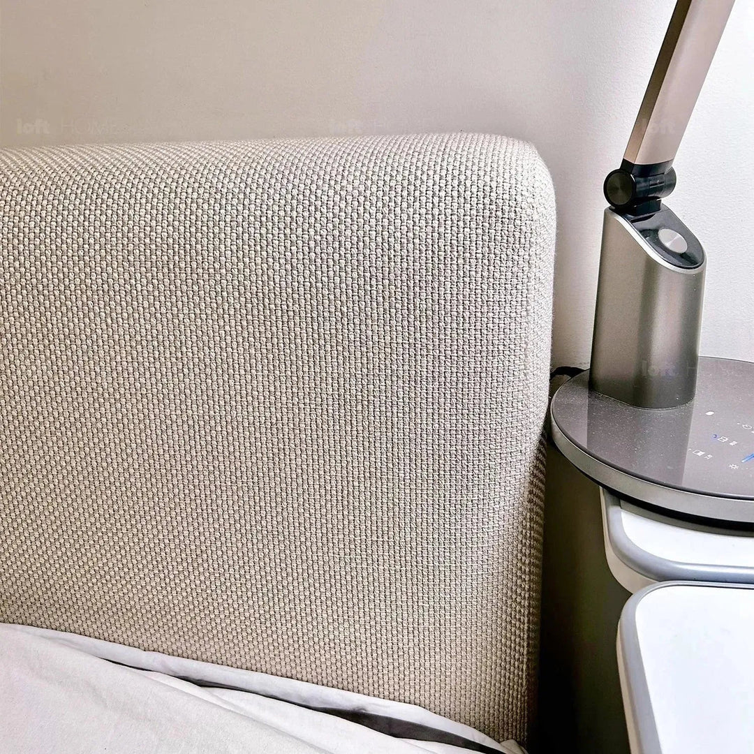 Minimalist fabric bed vem detail 6.