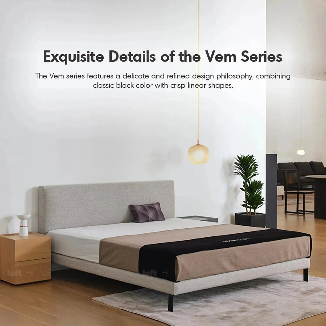 Minimalist Fabric Bed VEM