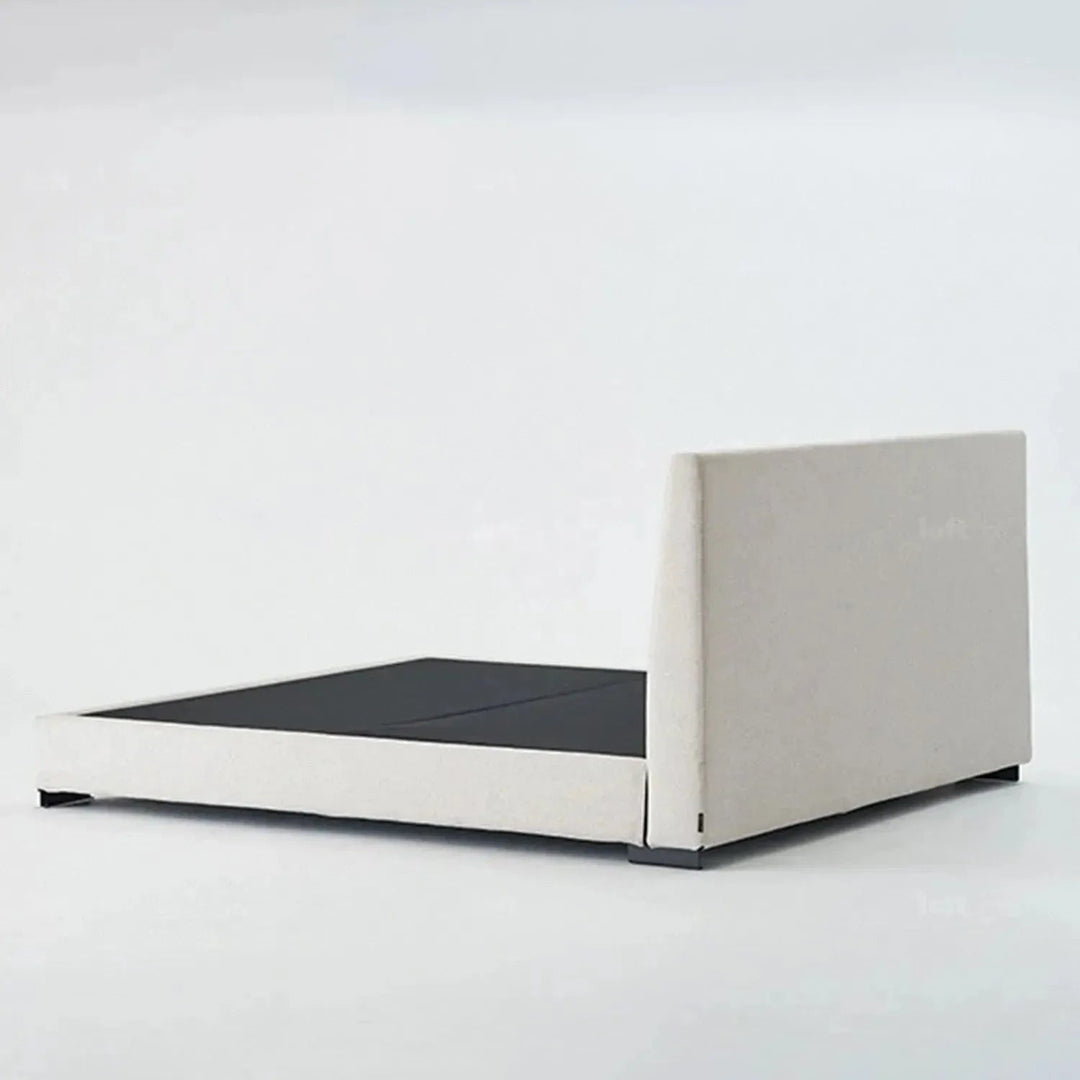 Minimalist fabric bed woods environmental situation.