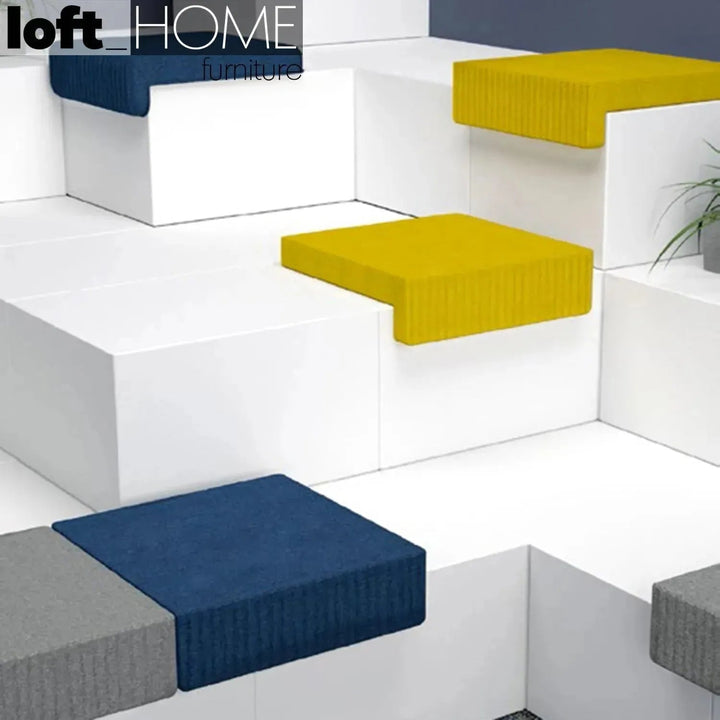 Modern Fabric Cushion Seat TAIL