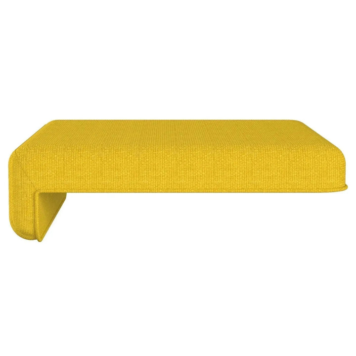 Modern fabric cushion seat tail in details.