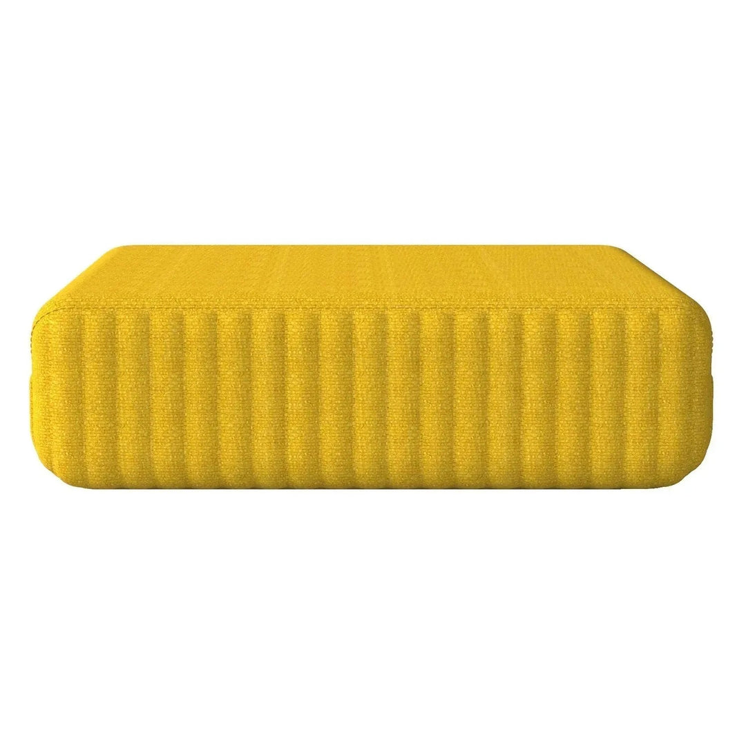 Modern fabric cushion seat tail in real life style.