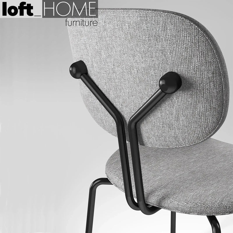 Bauhaus fabric dining chair et in real life style.