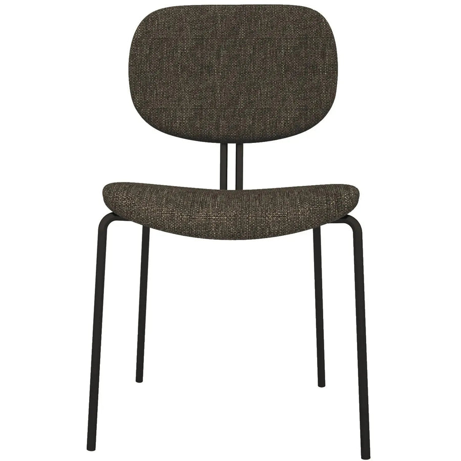 Bauhaus fabric dining chair et in white background.