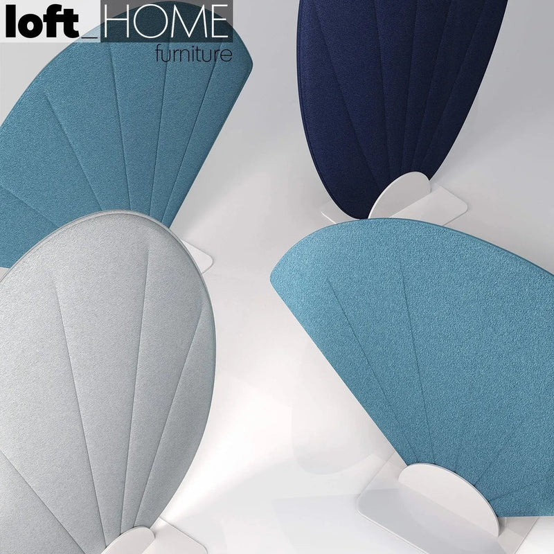 Bauhaus fabric divider fan in real life style.