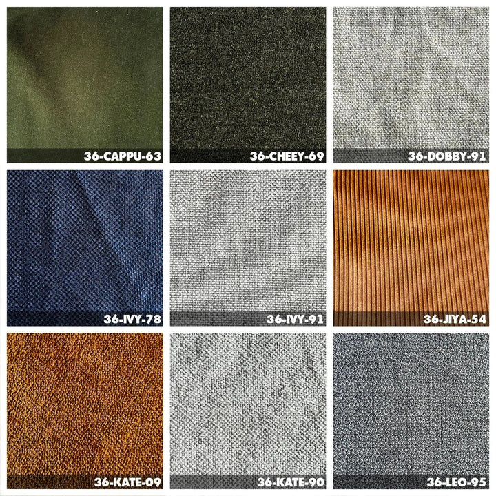 Minimalist fabric l shape sectional sofa grace 3+l color swatches.
