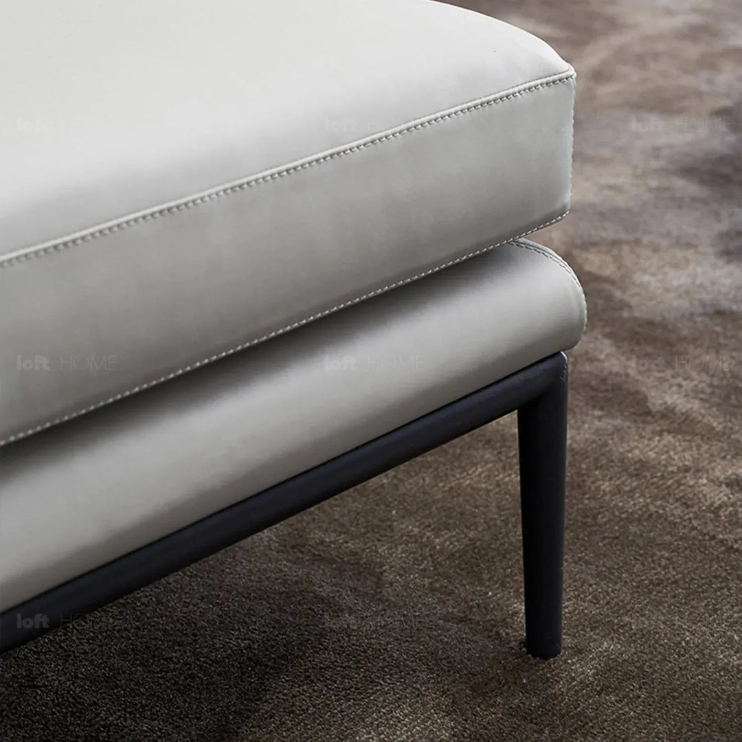 Minimalist fabric l shape sectional sofa grace 3+l in still life.