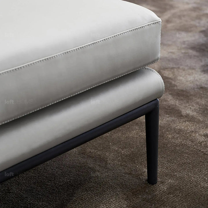 Minimalist fabric l shape sectional sofa grace 3+l in still life.