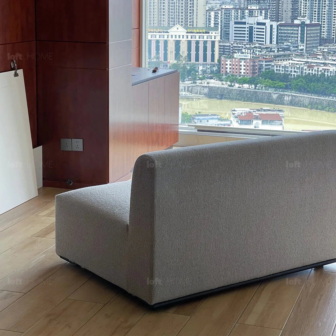 Minimalist fabric l shape sectional sofa nemo 2+l in details.