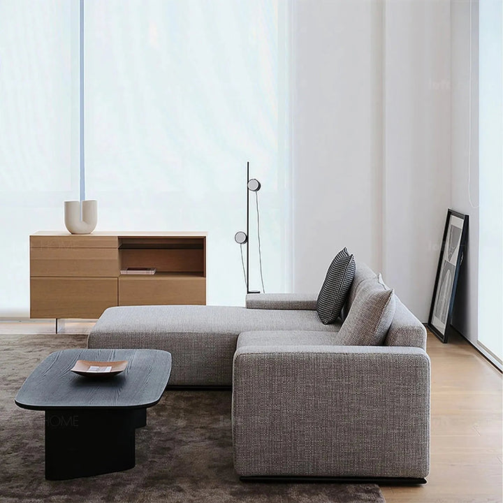 Minimalist fabric l shape sectional sofa nemo 2+l with context.