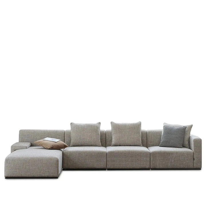 Minimalist Fabric L Shape Sectional Sofa NEMO 3+L