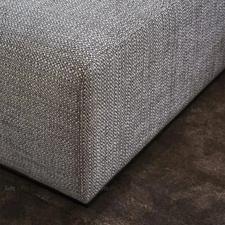 Minimalist fabric l shape sectional sofa nemo 3+l layered structure.