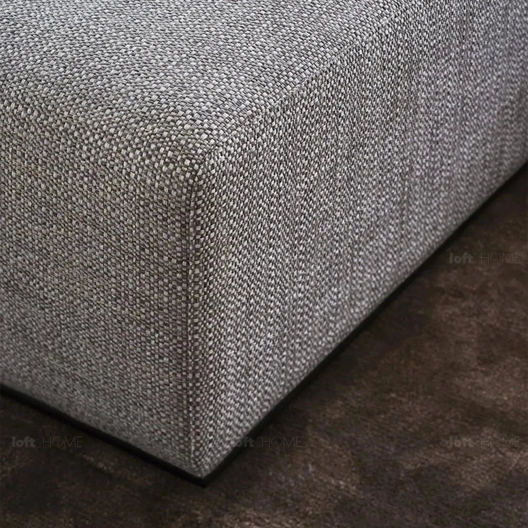 Minimalist fabric l shape sectional sofa nemo 3+l layered structure.