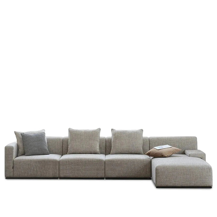 Minimalist Fabric L Shape Sectional Sofa NEMO 3+L