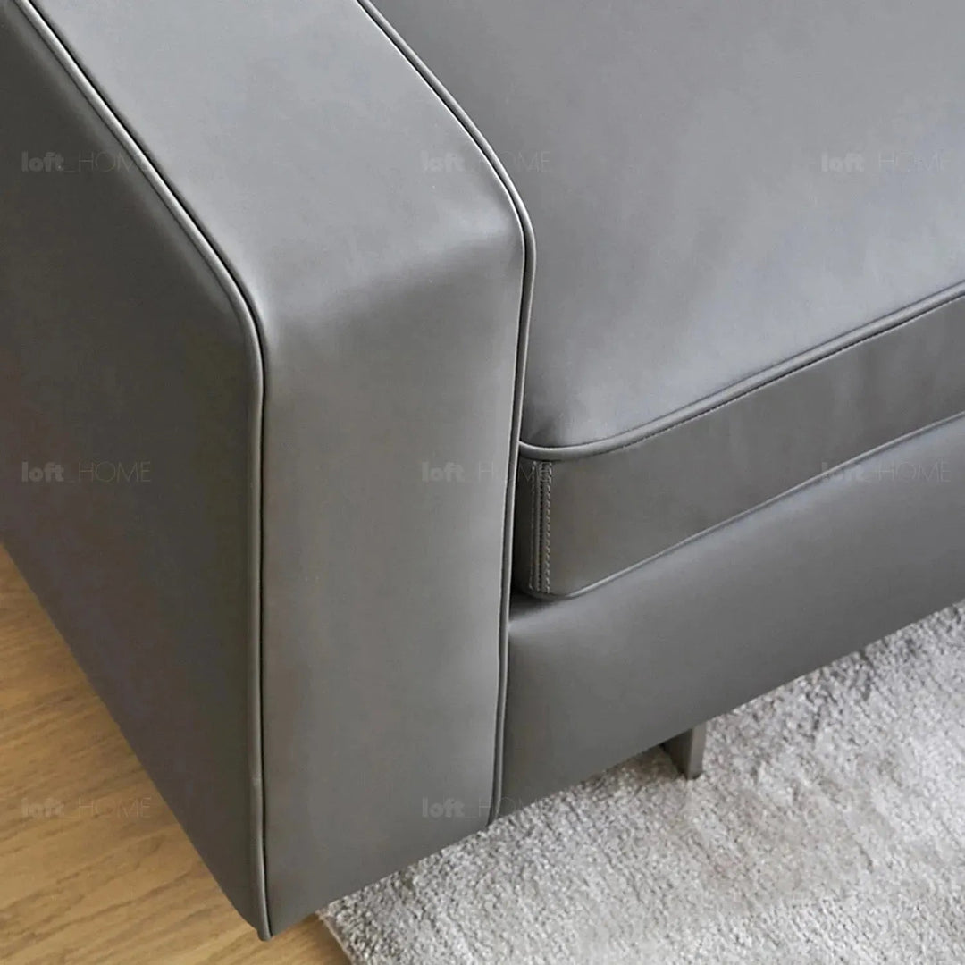Minimalist fabric l shape sectional sofa vemb 3+l in close up details.