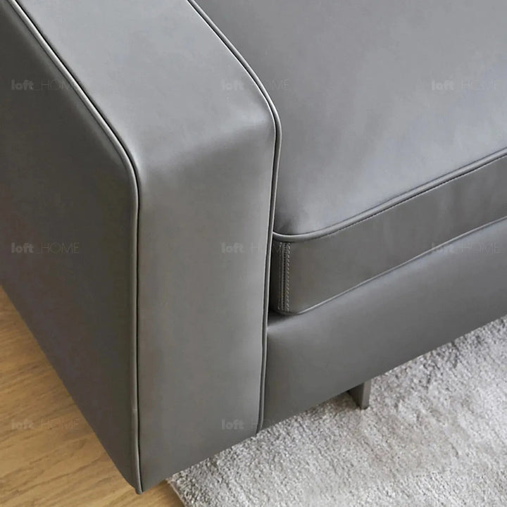 Minimalist fabric l shape sectional sofa vemb 3+l in close up details.