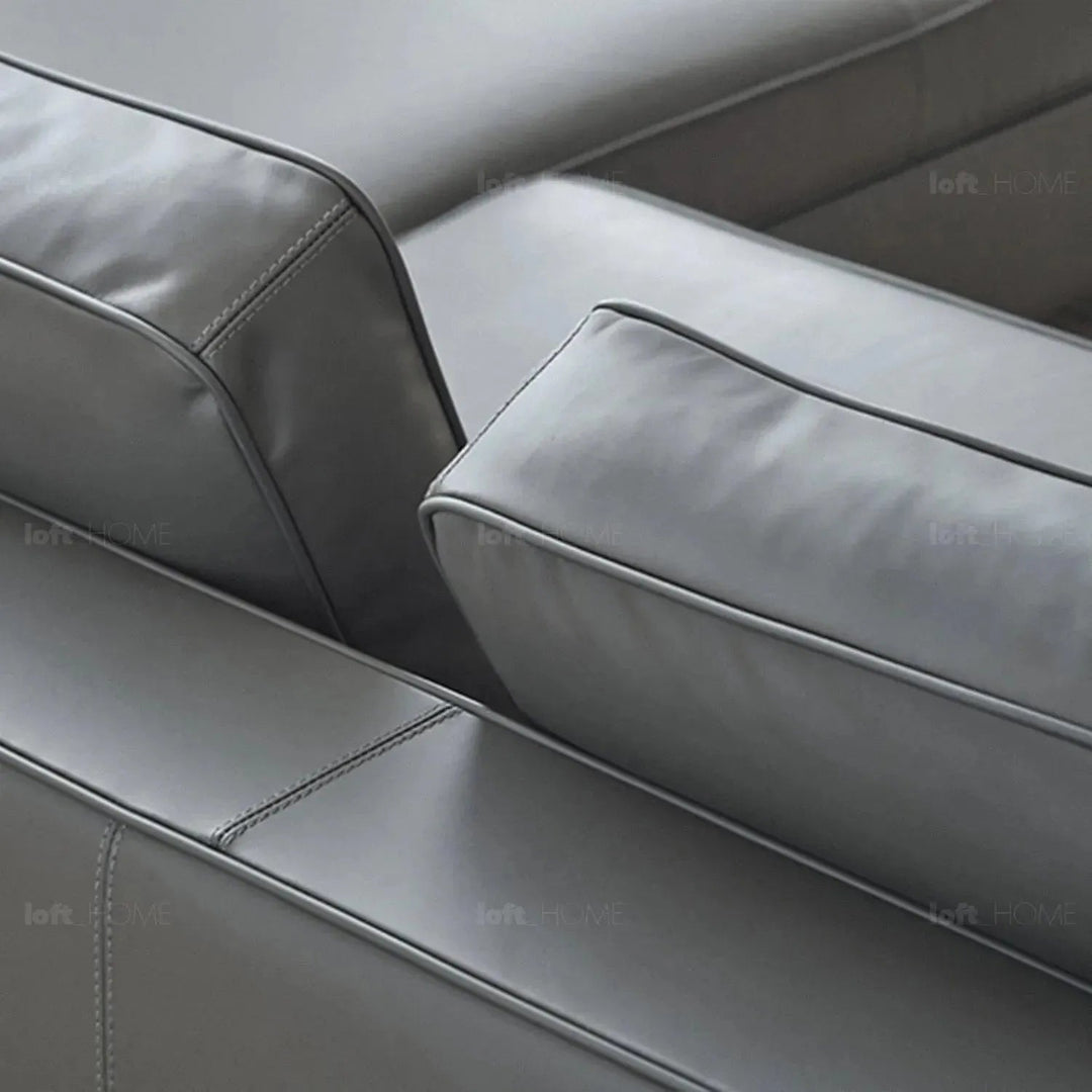 Minimalist fabric l shape sectional sofa vemb 3+l in still life.