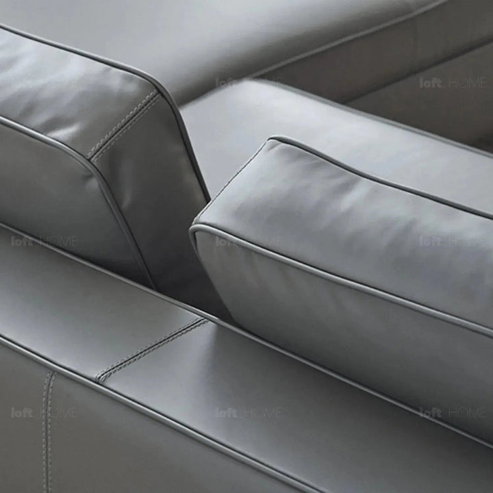 Minimalist fabric l shape sectional sofa vemb 3+l in still life.