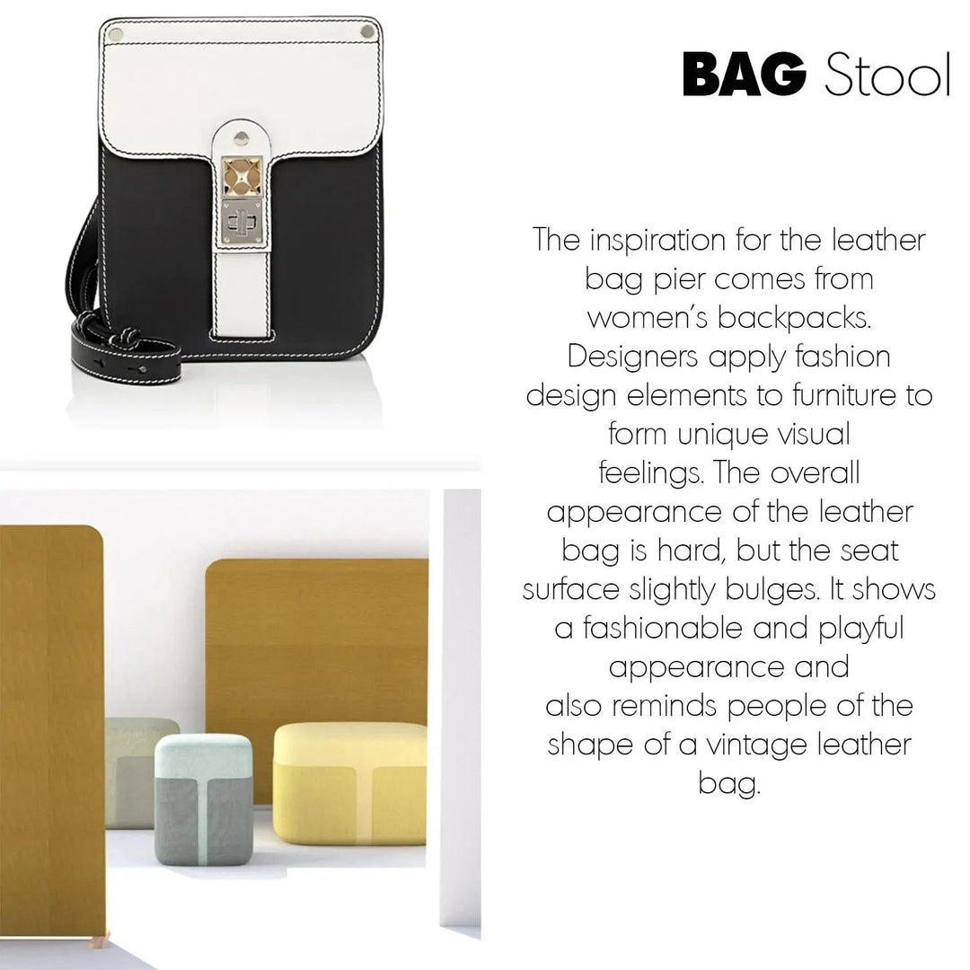 Modern Fabric Ottoman BAG L