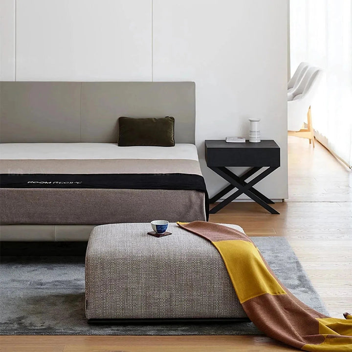 Minimalist Fabric Ottoman NEMO