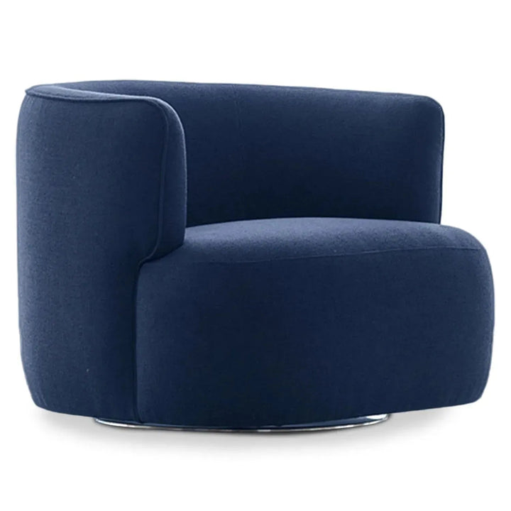 Minimalist fabric revolving 1 seater sofa heb detail 4.