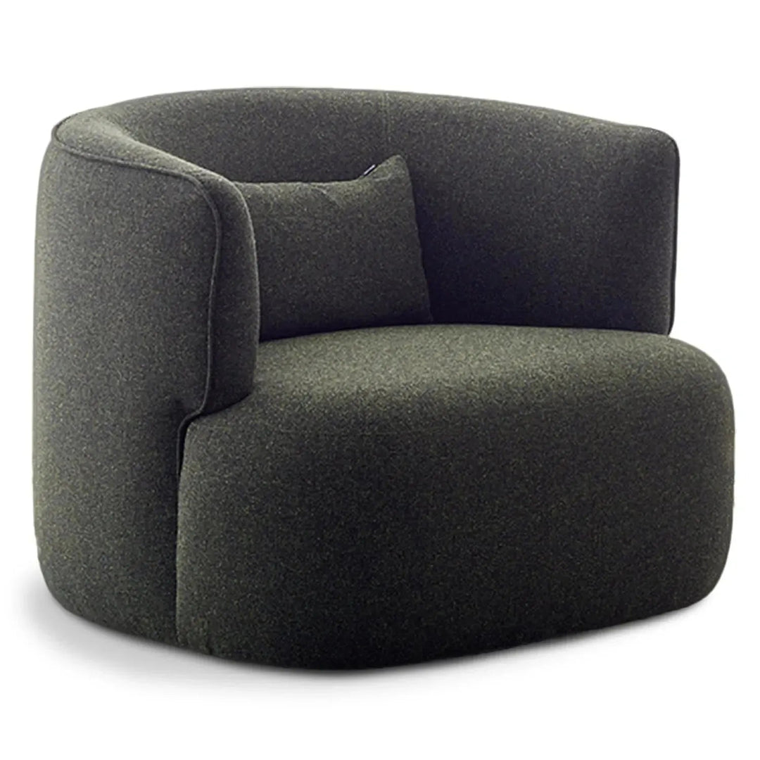 Minimalist fabric revolving 1 seater sofa heb detail 2.
