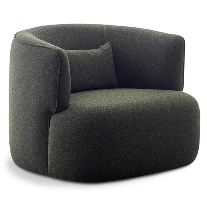 Minimalist fabric revolving 1 seater sofa heb detail 2.