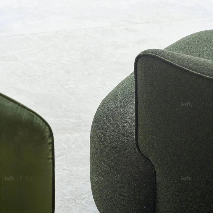 Minimalist fabric revolving 1 seater sofa heb environmental situation.